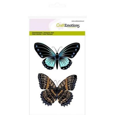 CraftEmotions Clear Stamps - Zwei Schmetterlinge